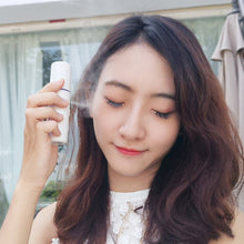 Load image into Gallery viewer, Portable Small Humidifier USB Rechargable Handheld Water Meter Charging Mini Steamed Face Humidifier With/Without Mirror