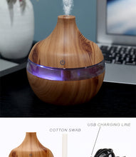 Load image into Gallery viewer, Wood Ultrasonic Air Humidifier