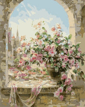 Load image into Gallery viewer, AZQSD Oil Painting Flower In Vase Painting By Numbers Paint Flower DIY Canvas Picture Hand Painted Home Decoration SZYH6310