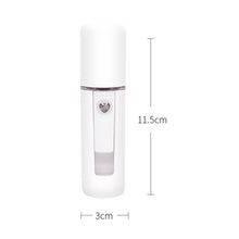 Load image into Gallery viewer, Portable Small Humidifier USB Rechargable Handheld Water Meter Charging Mini Steamed Face Humidifier With/Without Mirror
