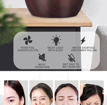 Load image into Gallery viewer, Wood Ultrasonic Air Humidifier
