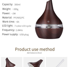 Load image into Gallery viewer, Wood Ultrasonic Air Humidifier
