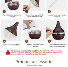 Load image into Gallery viewer, Wood Ultrasonic Air Humidifier

