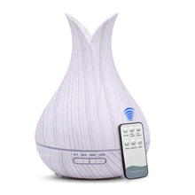 Load image into Gallery viewer, Ultrasonic Air Humidifier Aroma Essential Oil Diffuser with Wood Grain 7 Color Changing LED Lights for Bedroom Living Room
