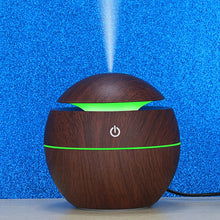 Load image into Gallery viewer, USB Aroma Diffuser  Ultrasonic Cool Mist Humidifier Air Purifier 7 Color Change LED Night light for Office Home
