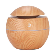 Load image into Gallery viewer, USB Aroma Diffuser  Ultrasonic Cool Mist Humidifier Air Purifier 7 Color Change LED Night light for Office Home
