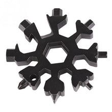 Load image into Gallery viewer, 18 in 1 Multifunction tool card combination Compact portable Hand Tool Sets Snow-flake tool Screwdriver Spanner Key Chain Tools
