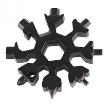 Load image into Gallery viewer, 18 in 1 Multifunction tool card combination Compact portable Hand Tool Sets Snow-flake tool Screwdriver Spanner Key Chain Tools
